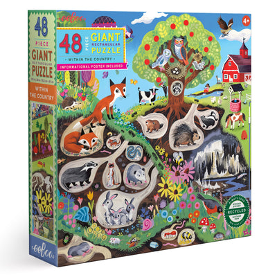 Kid's Jigsaws, eeBoo Within the Country 48pc Giant Puzzle