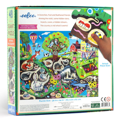 Kid's Jigsaws, eeBoo Within the Country 48pc Giant Puzzle