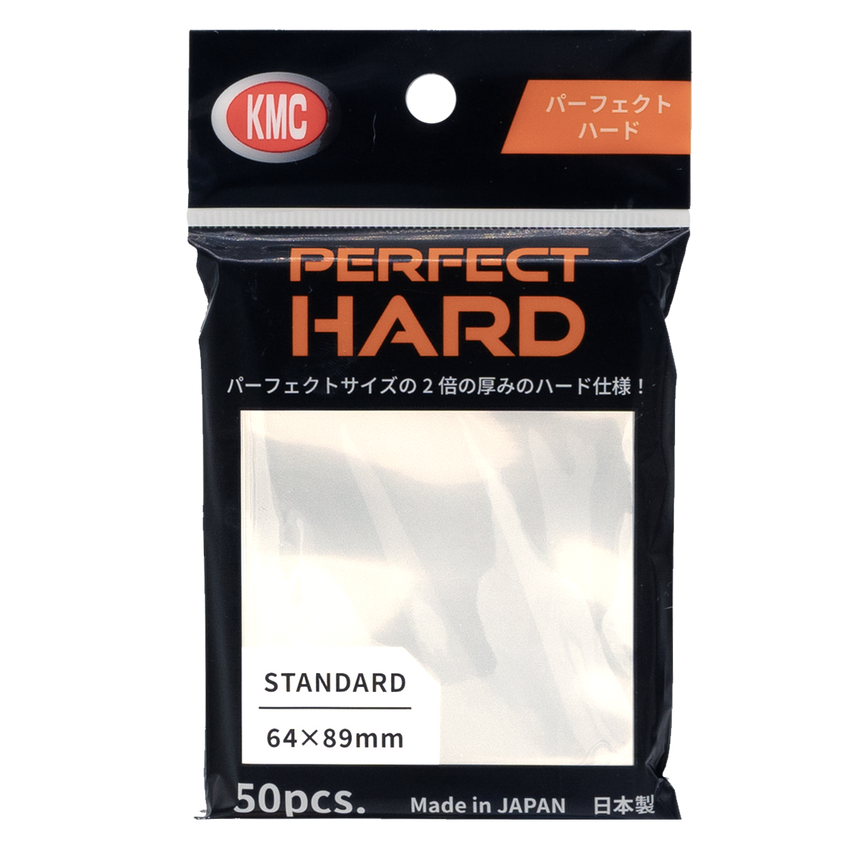 KMC: Perfect Hard Sleeves Standard Size 50 Pack