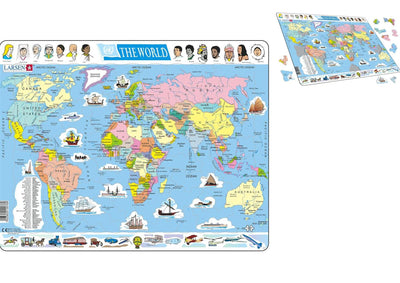 Kid's Jigsaws, Political Map of the World Puzzle