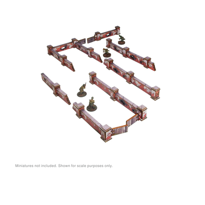 Terrain, Micro Art Studio: Pre-Painted WW2 Ostfront Stalingrad Walls Low