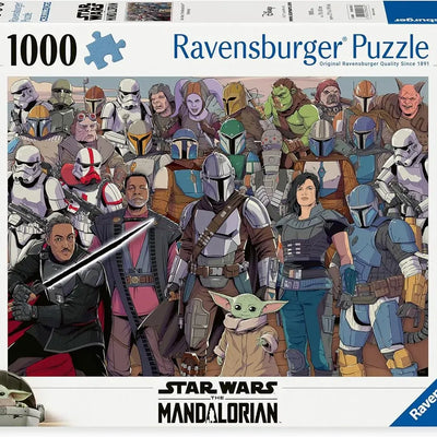 Jigsaw Puzzles, Ravensburger: Star Wars The Mandalorian Challenge 1000pc Puzzle