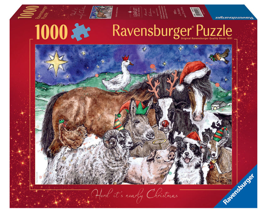 Ravensburger: Herd It's Nearly Christmas 1000pc Puzzle