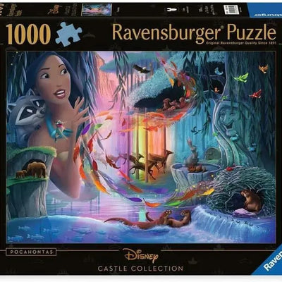 Jigsaw Puzzles, Ravensburger: Disney Castle Pocahontas 1000pc Puzzle