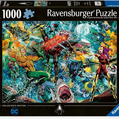 All Products, Ravensburger: DC Aquaman Collector's Edition 1000pc Puzzle