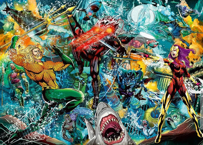 All Products, Ravensburger: DC Aquaman Collector's Edition 1000pc Puzzle