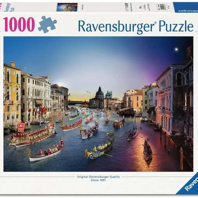 Jigsaw Puzzles, Ravensburger: Venice Day to Night 1000pc Puzzle
