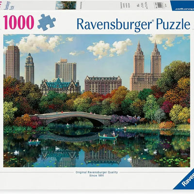 Jigsaw Puzzles, Ravensburger: New York Central Park Bow Bridge 1000pc Puzzle