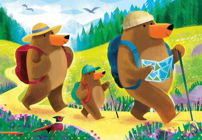 Kid's Jigsaws, Ravensburger: Bear Family Vacations 2x24pc Puzzles