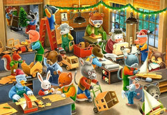Ravensburger: Christmas Toy Factory 2x12pc Puzzles
