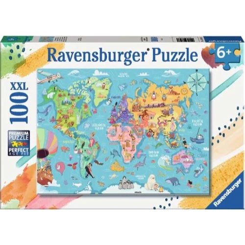 Map of the World 100PC