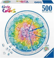 Circle of Colors: Rainbow Cake 500pc Round Puzzle