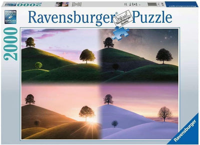 Jigsaw Puzzles, Atmospheric Trees and Mountains 2000pc Puzzle