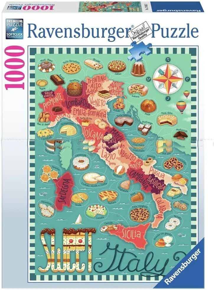 Map of Italy Sweet 1000pc Puzzle