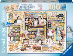 Crazy Cats: Haberdashery 1000pc Puzzle