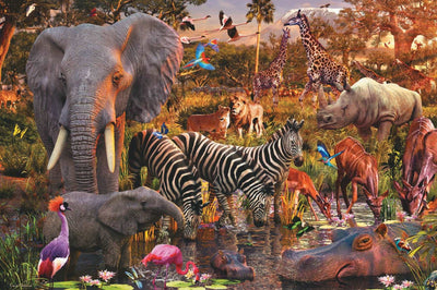 Jigsaw Puzzles, Ravensburger: African Animal World 3000pc Puzzle
