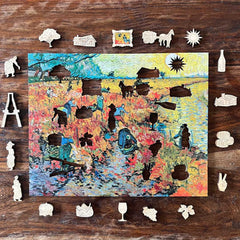 The Red Vineyard 252pc Wooden Puzzle