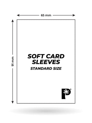 Accessories, Palms Off: Soft Card Sleeves – Standard Size 100 pack