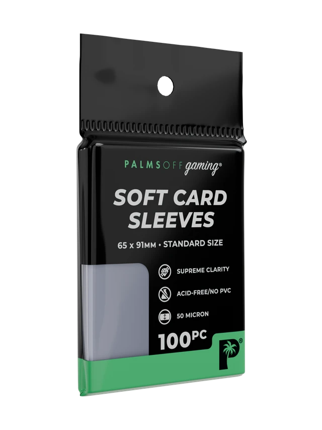 Palms Off: Soft Card Sleeves – Standard Size 100 pack