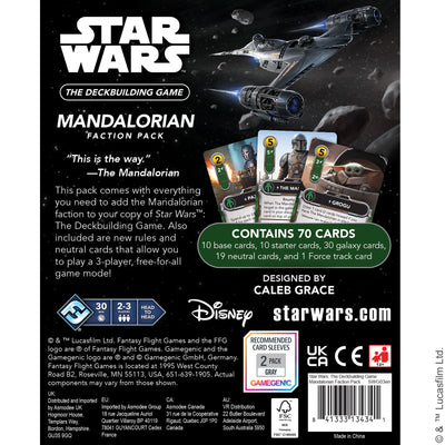 Deckbuilding Games, Star Wars: The Deckbuilding Game – Mandalorian Faction Pack