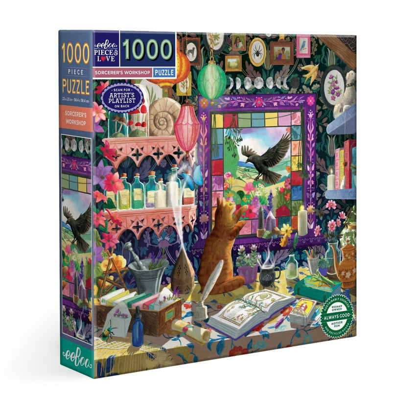 eeBoo: Sorcerer's Workshop 1000pc Puzzle