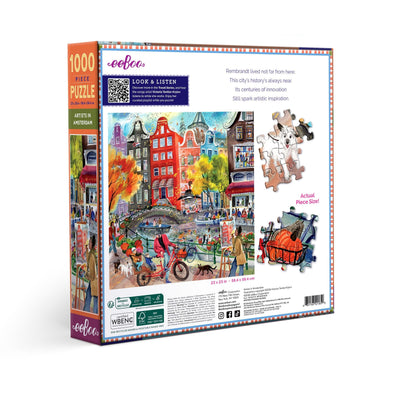 Jigsaw Puzzles, eeBoo: English Cottage Library 1000pc Puzzle