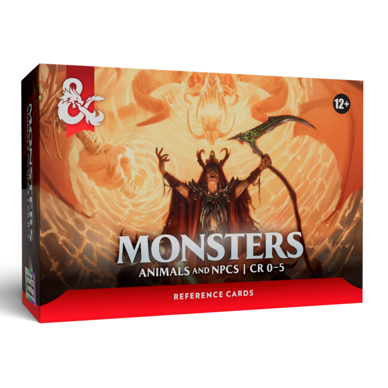 Dungeons & Dragons Reference Cards: Monsters – Animals and NPCs CR 0-5