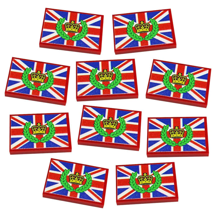 Britain Imperial Crown Flag x10