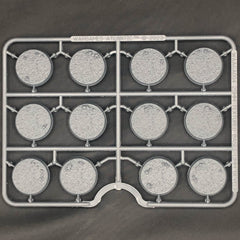 Wargame Atlantic: 25mm Textured Bases 3mm Bevel