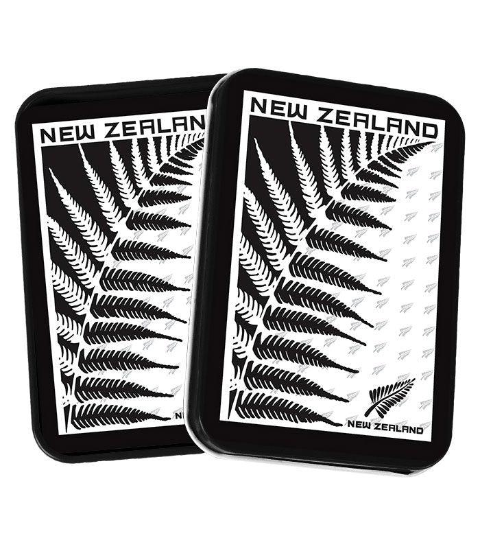 NZ Fern Tin Playing Cards