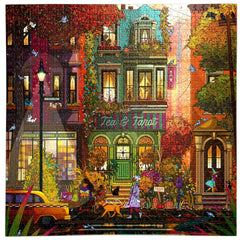 eeBoo: Fall in Brooklyn 1000pc Puzzle