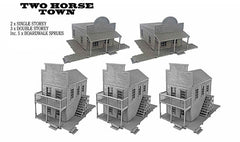Dead Man's Hand: Two-Horse Town Double & Single Storey Building Bundle