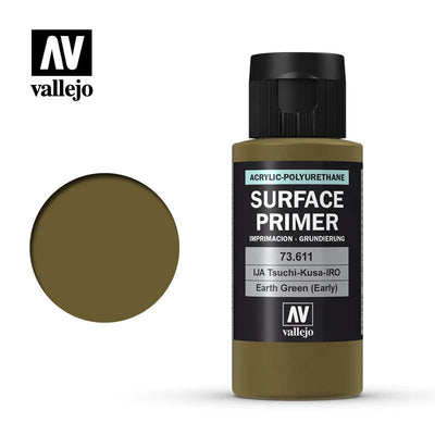 Hobby Supplies, Surface Primer: Earth Green Early Acrylic-Polyurethane 60ml