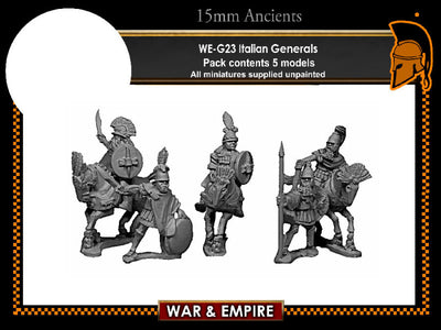 Miniatures, War & Empire: Italian Generals