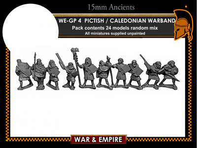 Miniatures, War & Empire: Pictish and Caledonian Warband with Javelins