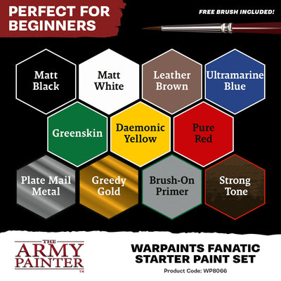 Hobby Supplies, Army Painter: Warpaints Fanatic Starter Paint Set