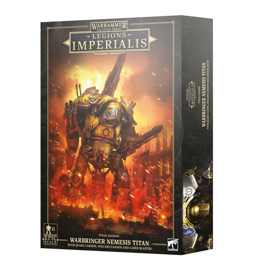 Legions Imperialis: Warbringer Nemesis Titan With Quake Cannon Volcano Cannon and Laser Blaster
