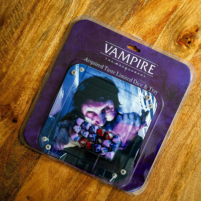 Accessories, Vampire: The Masquerade 5th Edition – Acquired Taste Limited Dice & Tray Pack