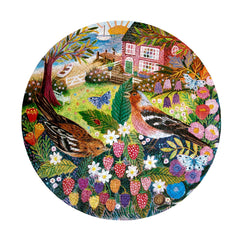 eeBoo: Birds by the Sea 500pc Round Puzzle