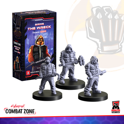 Miniatures, Cyberpunk RED Combat Zone: Bring The Wreck Zoner Gonks