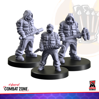 Miniatures, Cyberpunk RED Combat Zone: Bring The Wreck Zoner Gonks