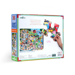 eeBoo: Friendly Town 36pc Giant Puzzle