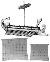 Xyston Miniatures Roman Quinquereme with Corvus 1-600 scale