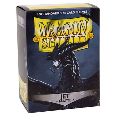 Accessories, Dragon Shield: Jet Matte Sleeves 100 Pack