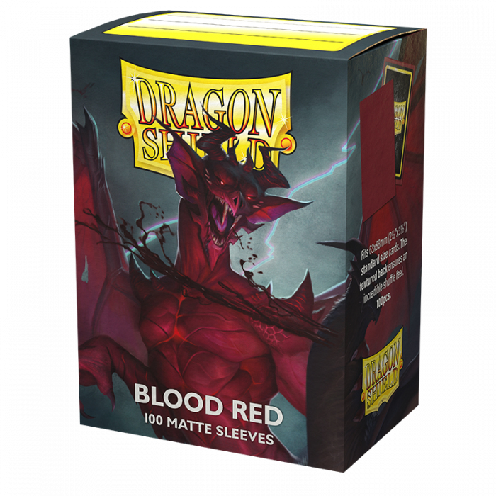 Dragon Shield: Blood Red Matte Sleeves 100 Pack