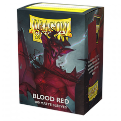 Dragon Shield: Blood Red Matte Sleeves 100 Pack