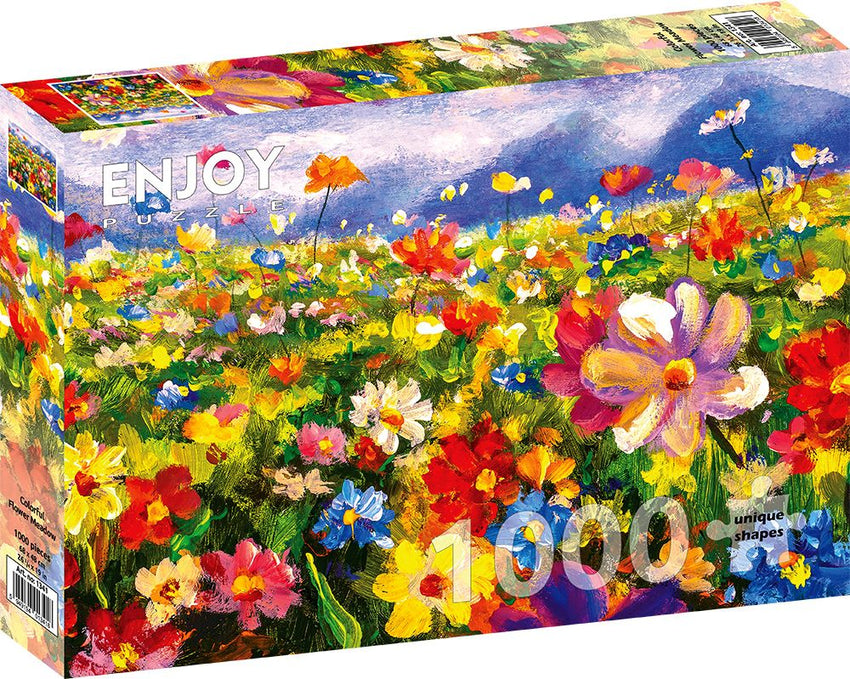 Enjoy Puzzle: Colorful Flower Meadow 1000pc Puzzle