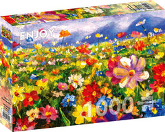 Enjoy Puzzle: Colorful Flower Meadow 1000pc Puzzle