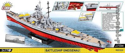 COBI - Construction Blocks, Battleship Gneisenau 2416pc