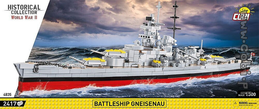 Battleship Gneisenau 2416pc